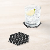 Dessous-de-verre En Papier Modern Paper Coasters | Style de table chic (En situation)