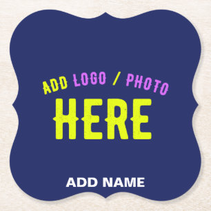 DESSOUS-DE-VERRE EN PAPIER MODERNE MODERNE ET MODERNE MARINE BLEUE VÉRIFIÉE M