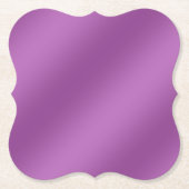 Dessous-de-verre En Papier Moderne Simple Solide dégradé violet motif vague (Devant)