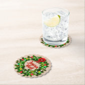 Dessous-de-verre En Papier Modifier le texte Joyeux Noël (En situation)