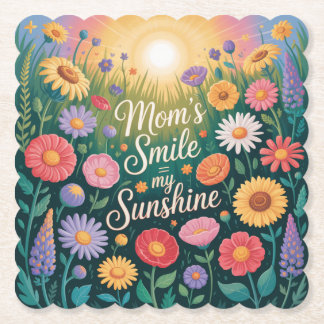 Dessous-de-verre En Papier Mom’s Smile = My Sunshine