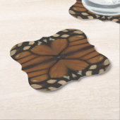 Dessous-de-verre En Papier Monarch Butterfly Wing Close Up Motif (Incliné)