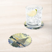 Dessous-de-verre En Papier Monet - Voilier au Petit-Gennevilliers (En situation)