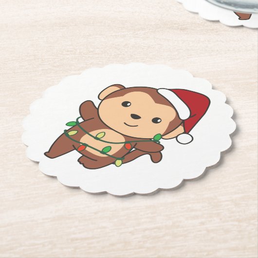 Dessous-de-verre En Papier Monkeys (Incliné)
