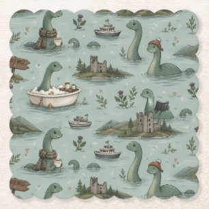 Dessous-de-verre En Papier Monstre du Loch Ness