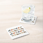 Dessous-de-verre En Papier Motif d'art populaire suédois Dala Horse (En situation)