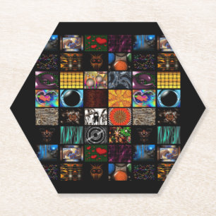 Dessous-de-verre En Papier Motif d'arts pop décoratifs