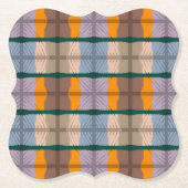 Dessous-de-verre En Papier Motif de détection miroir empilable (Devant)