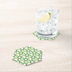 Dessous-de-verre En Papier Motif de feuille, motif de feuilles, feuilles vert