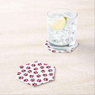 Dessous-de-verre En Papier Motif De Pâtes, Poches De Chien, Pâtes De Bourgogn