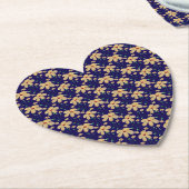 Dessous-de-verre En Papier Motif floral jaune (Incliné)