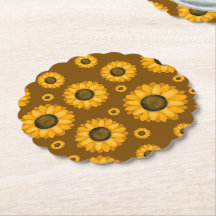 Motif Tournesol Doré