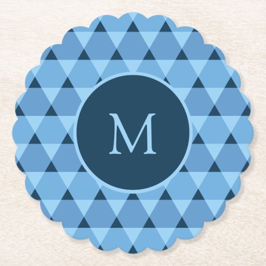 Dessous-de-verre En Papier Motif triangles (Devant)