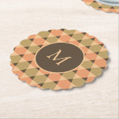 Dessous-de-verre En Papier Motif triangles (Incliné)