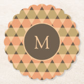 Dessous-de-verre En Papier Motif triangles (Devant)