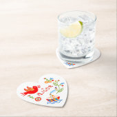 Dessous-de-verre En Papier Mouchoirs d'amour de Valentine (En situation)