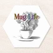 Dessous-de-verre En Papier Mug Life : (Devant)