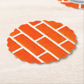 Dessous-de-verre En Papier Mur en briques (Incliné)