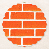Dessous-de-verre En Papier Mur en briques (Devant)