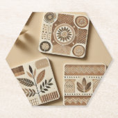 Dessous-de-verre En Papier Murugi Dining Elegance Boho (Devant)