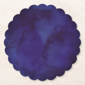 Dessous-de-verre En Papier Navy blue Design Coaster (Devant)