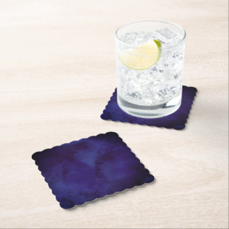Dessous-de-verre En Papier Navy blue Design Coaster