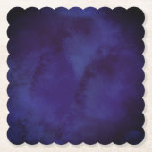 Dessous-de-verre En Papier Navy blue Design Coaster (Devant)