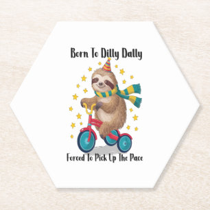 Dessous-de-verre En Papier Né à Dilly Dally Sloth