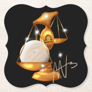 Dessous-de-verre En Papier Nebula Libra Venus Zodiac