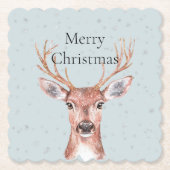 Dessous-de-verre En Papier Neige de Noël (Devant)