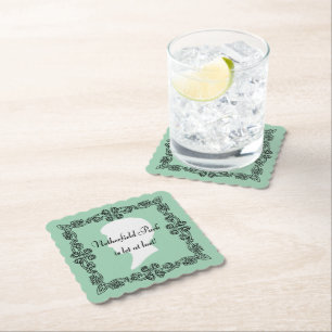 Dessous-de-verre En Papier Netherfield Park est à dernier ! Jane Austen Green