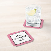 Dessous-de-verre En Papier N'IMPORTE QUELLE ANNÉE Design Bouteille de parfum  (En situation)