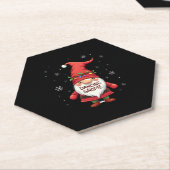 Dessous-de-verre En Papier Noël Gnome Danser Gnome Famille Noël (1) (Incliné)