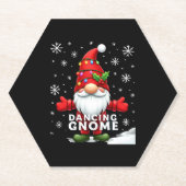 Dessous-de-verre En Papier Noël Gnome Danser Gnome Famille Noël (4) (Devant)