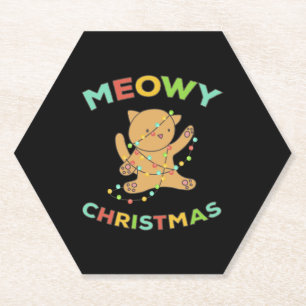 Dessous-de-verre En Papier Noël Meowy