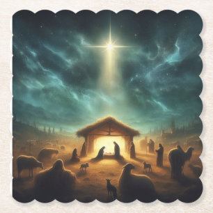 Dessous-de-verre En Papier Noël/Nativité/Jésus