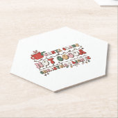 Dessous-de-verre En Papier noël rétro (Incliné)