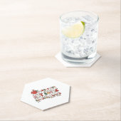 Dessous-de-verre En Papier noël rétro (En situation)