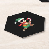 Dessous-de-verre En Papier Noël Sloth Elf Peppermenthe Sucre de canne Chemise (Incliné)