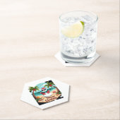 Dessous-de-verre En Papier noël Snowman (2) (En situation)