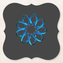 Noeud en métal bleu