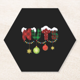 Dessous-de-verre En Papier Noix châtaignes noël Couples assortis