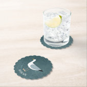 Dessous-de-verre En Papier Nom de mouette mignonne (En situation)