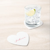 Dessous-de-verre En Papier Nom d'écriture professionnelle classique personnal (En situation)