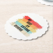 Dessous-de-verre En Papier Nous Augmentons En Levant D'Autres Citations Motiv (Incliné)