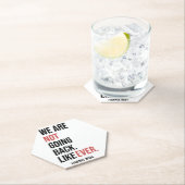 Dessous-de-verre En Papier Nous ne reviendrons jamais, votez pour Harris (En situation)