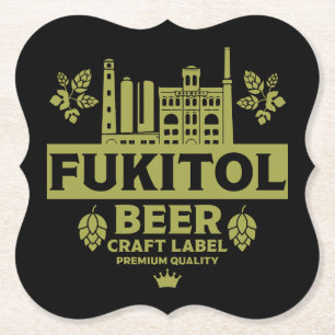Dessous-de-verre En Papier Novelty Funny Bière Étiquette