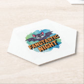 Dessous-de-verre En Papier Nuit fangtastique (Incliné)