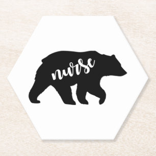 Dessous-de-verre En Papier Nurse bear