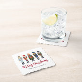 Dessous-de-verre En Papier Nutcracker mignon Joyeux Noël (En situation)